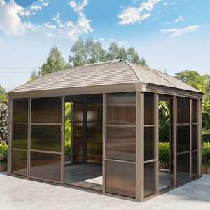3x4M Aluminium-Pavillonhaus mit Schiebetür